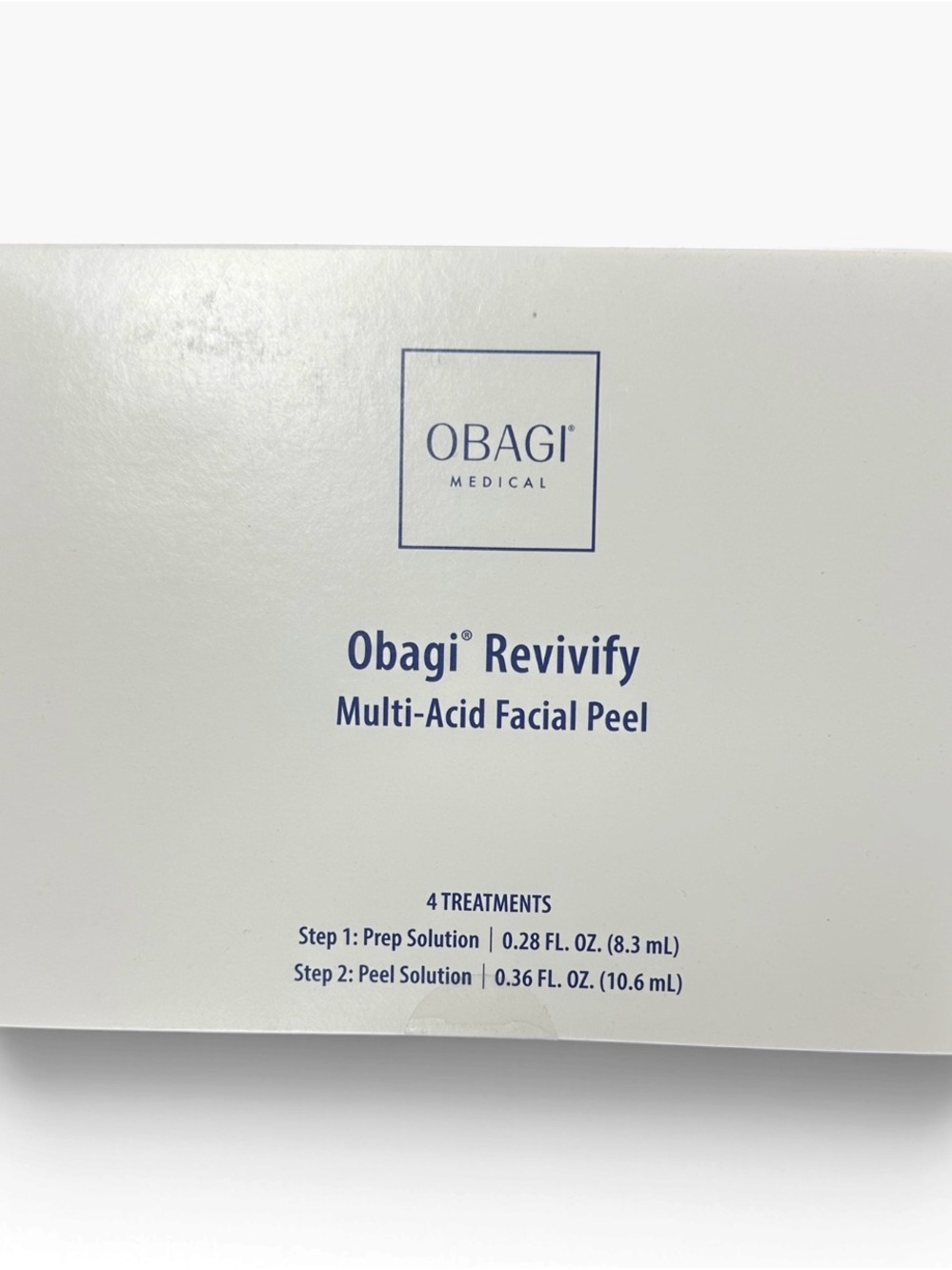Obagi Revivify Multi-Acid Facial Peel - White & Blue Packaging
